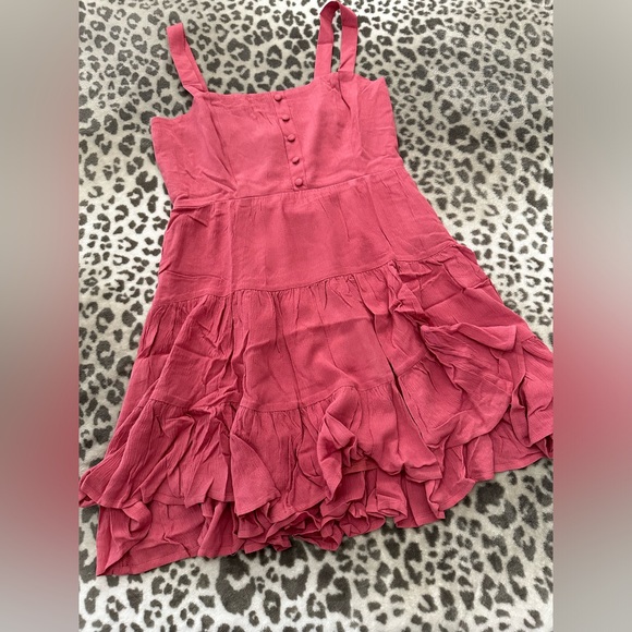 Forever 21 Sweetheart Fit & Flare Mini Dress in Rose Petal Pink Size Medium - Picture 8 of 16